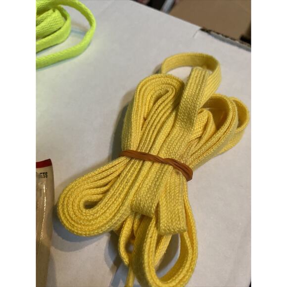 VINTAGE -TENNIS BALL RACKET SHOE LACES + Yellow, Neon GREEN, BROWN. - Picture 6 of 11